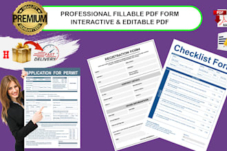 create a professional fillable PDF form