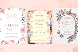 design invitation cards for weddings, birthdays, and events