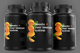 create  gym supplement bottle mockups for your brand