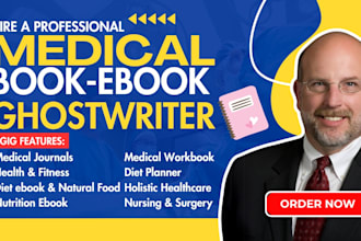 ghostwrite medical ebook, health and fitness, mental health, ebook, journals
