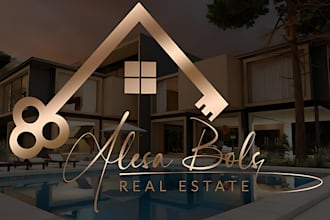 design real estate, business, property and realtor logo