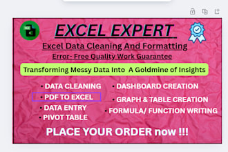 clean , format , merge , split excel data