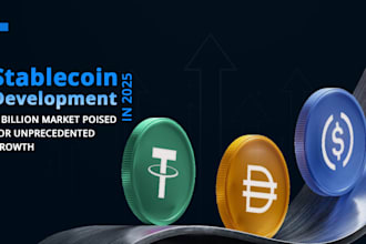 develop custom stablecoin, dapps crypto token, smart contract on bsc etherum