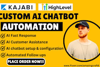 integrate kajabi,gohighlevel with ai chatbot, landbot customer livechat,chatgtp