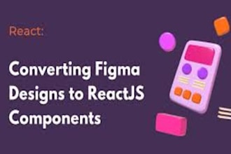 convert your figma or PSD design into a reactjs website