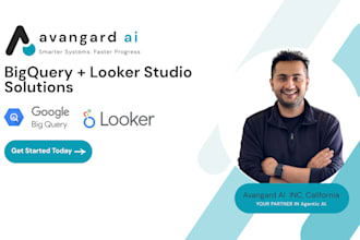 manage bigquery database, build looker studio reports