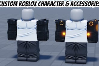 do custom roblox ugc, roblox asset, roblox character with entire roblox clothing