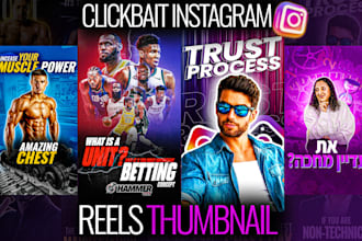create clickbait instagram reels cover thumbnail