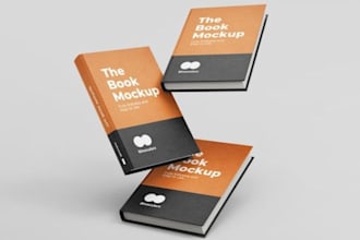 do 3d cover mockup, digital device mockup, ebook mockup, children book