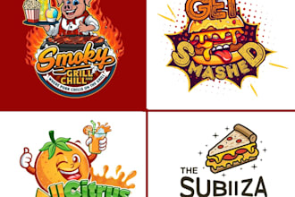 do make restaurant, pizza, bbq, burger, drink, catering, food logo design