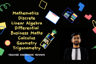 teach math calculus algebra statistics differential and business maths