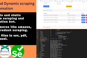 do web scraping and automation bot for any website