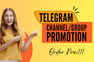 promote telegram channel,telegram group,boost engagement