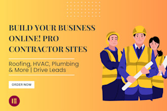 build professional contractor website roofing, hvac, plumbing more