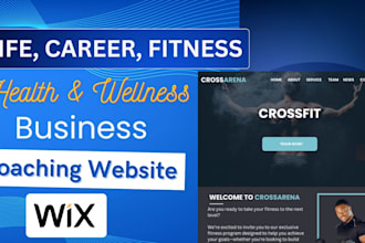 design wix landing page, website, email automation for coaching business