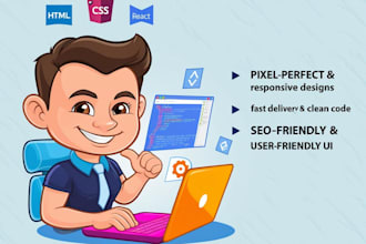 design landing page or home page for your business