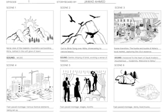 create professional storyboards for films, animations, and commercials