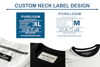 design neck label,clothing label,label design for your brand