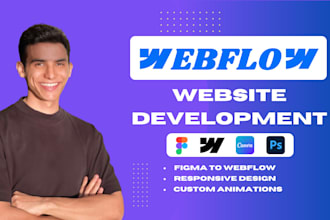 design or develop webflow website, figma to webflow, webflow expert