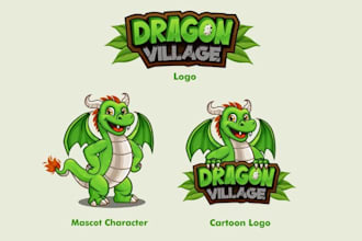 draw awesome animal cartoon mascot logo design for you