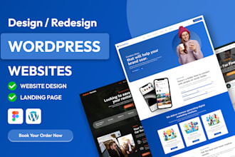 do custom figma website design, landing page design, website ui design