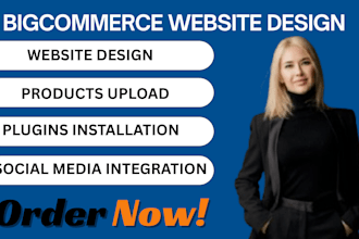 design and redesign a bigcommerce website with 15 products upload and rebrand