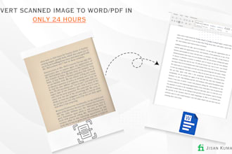 convert and format your scanned image to word or PDF