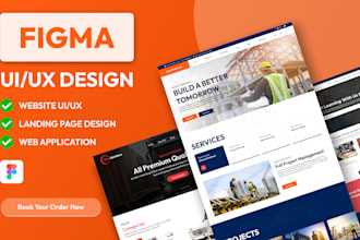 custom figma website design, landing page design, website ui design