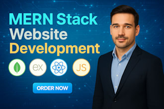 do website development using react js and node js