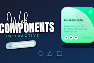build you stunning interactive web components and pages