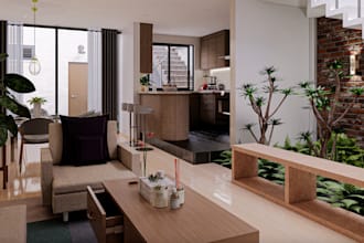 craft 3d apartment,furniture interior,villa livingroom design,cgi render,bedroom