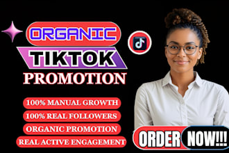 grow and promote your tiktok account followers organically organic tiktok follow
