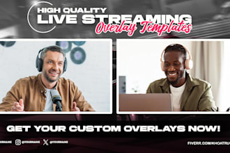 create custom streamyard overlays for your live stream