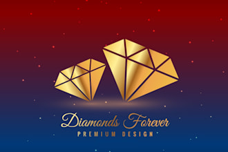 impressive unique and modern business jewelry logo design
