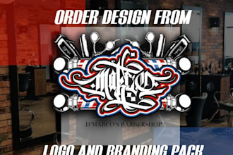 design vintage, retro beauty salon and barber shop logo