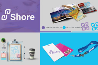 quality design minimal logo and complete corporate brand identity