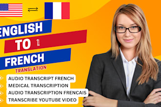 medical transcription, transcribe youtube video, audio transcription francais,