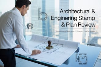 provide blueprint architectural stamp and engineering plan review