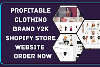 design clothing brand streetwear y2k fashion pod website zakeke shopify store