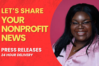 write a press release for your nonprofit organization