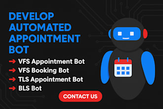 code vfs appointment bot, vfs boking bot, appointment bot, tls, bls bot