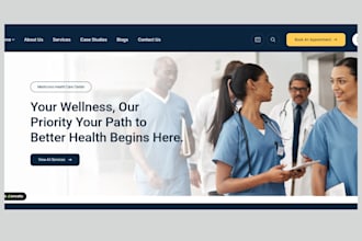 design medical website dental clinic healthcare website doctor home care website