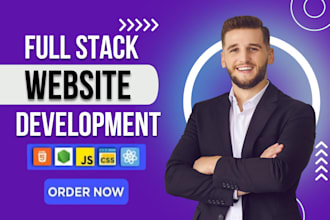 build full stack website development, full stack developer, front end developer