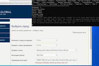 create uber reactivation bot, vfs appointment bot, chat bot, doordash bot