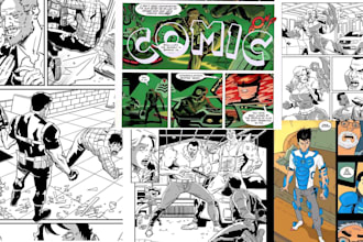 illustrate comic book comic book artist comic page graphic novel nsfw manga art