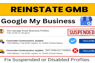 restore your gmb disabled profiles, reinstate your suspended google my business