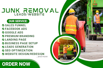 do junk removal leads junk removal website tree removal cleaning leads hauling