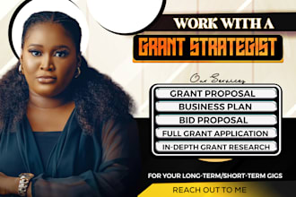 write grant, research, grant proposal, apply small business,501c3, business plan