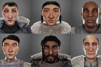 create 3d game characters, creatures or aliens for unreal games