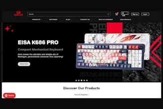 design gaming accessories shopify store gaming website gaming video game website